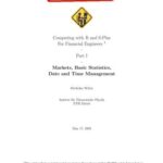 خرید و دانلود نسخه کامل کتاب Computing with R and S-Plus For Financial Engineers. Part I: Markets, Basic Statistics, Date and Time Management. Draft