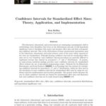 خرید و دانلود نسخه کامل کتاب Confidence Intervals for Standardized Effect Sizes: Theory, Application, and Implementation + Code