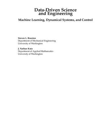 خرید و دانلود نسخه کامل کتاب Data driven science and engineering