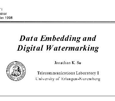 خرید و دانلود نسخه کامل کتاب Data Embedding and Digital Watermarking