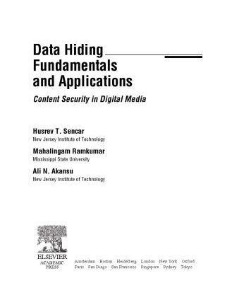 خرید و دانلود نسخه کامل کتاب Data Hiding – Fundamentals and Applications