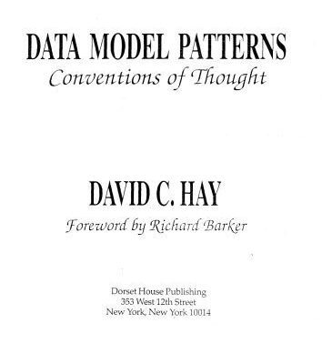 خرید و دانلود نسخه کامل کتاب Data Model Patterns: Conventions of Thought