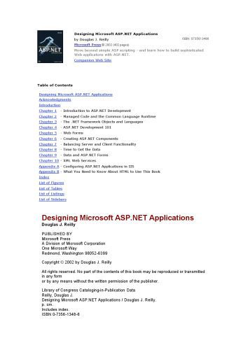 خرید و دانلود نسخه کامل کتاب Designing Microsoft ASP.NET applications_6873f8a47078b.jpeg خرید و دانلود نسخه کامل کتاب Designing Microsoft ASP.NET applications