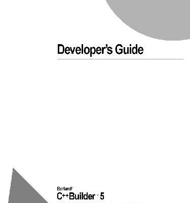 خرید و دانلود نسخه کامل کتاب Developer’s Guide. C++Builder 5 for Windows 2000 / 98 / 95 / NT