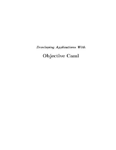 خرید و دانلود نسخه کامل کتاب Developing Applications With Objective Caml_687691929ba0f.jpeg خرید و دانلود نسخه کامل کتاب Developing Applications With Objective Caml