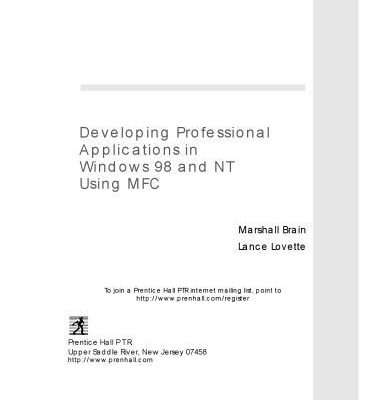 خرید و دانلود نسخه کامل کتاب Developing Professional Applications for Windows 98 and NT Using MFC
