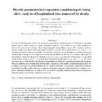 خرید و دانلود نسخه کامل کتاب Directly parameterized regression conditioning on being alive: analysis of longitudinal data truncated by deaths