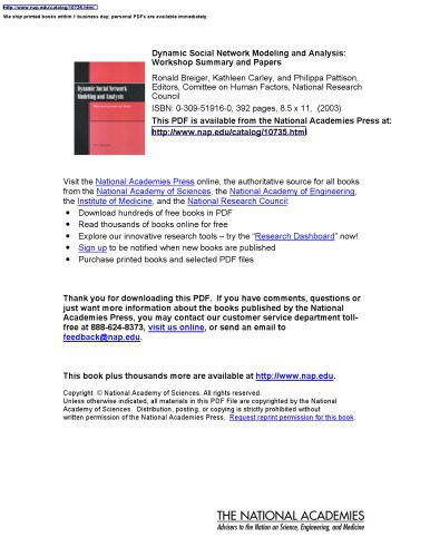 خرید و دانلود نسخه کامل کتاب Dynamic Social Network Modeling and Analysis: Workshop Summary and Papers_688145d6c42f0.jpeg خرید و دانلود نسخه کامل کتاب Dynamic Social Network Modeling and Analysis: Workshop Summary and Papers