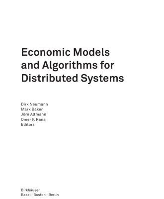 خرید و دانلود نسخه کامل کتاب Economic models and algorithms for distributed systems
