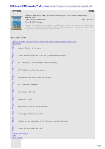 خرید و دانلود نسخه کامل کتاب Effective Software Test Automation: Developing an Automated Software Testing Tool_686fe5ea5bd92.jpeg خرید و دانلود نسخه کامل کتاب Effective Software Test Automation: Developing an Automated Software Testing Tool