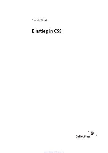 خرید و دانلود نسخه کامل کتاب Einstieg in CSS. Grundlagen un Praxis: Inkl. CSS-Layouts, direkt einsetzbare Layoutvorlagen_6864d171718a2.jpeg خرید و دانلود نسخه کامل کتاب Einstieg in CSS. Grundlagen un Praxis: Inkl. CSS-Layouts, direkt einsetzbare Layoutvorlagen