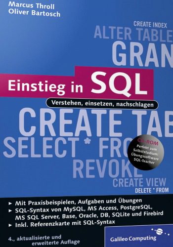 خرید و دانلود نسخه کامل کتاب Einstieg in SQL: Verstehen, einsetzen, nachschlagen, 4. Auflage_6866ef4a2c7d4.jpeg خرید و دانلود نسخه کامل کتاب Einstieg in SQL: Verstehen, einsetzen, nachschlagen, 4. Auflage