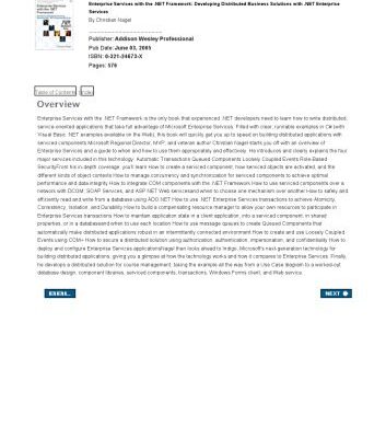 خرید و دانلود نسخه کامل کتاب Enterprise services with the .NET Framework: developing distributed business solutions with .NET  Enterprise Services