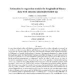 خرید و دانلود نسخه کامل کتاب Estimation in regression models for longitudinal binary data with outcome-dependent follow-up
