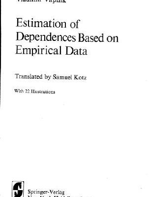 خرید و دانلود نسخه کامل کتاب Estimation of dependences based on empirical data