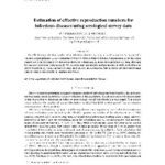 خرید و دانلود نسخه کامل کتاب Estimation of effective reproduction numbers for infectious diseases using serological survey data