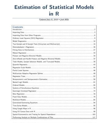 خرید و دانلود نسخه کامل کتاب Estimation of Statistical Models in R
