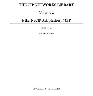 خرید و دانلود نسخه کامل کتاب EtherNet/IP Adaptation of CIP