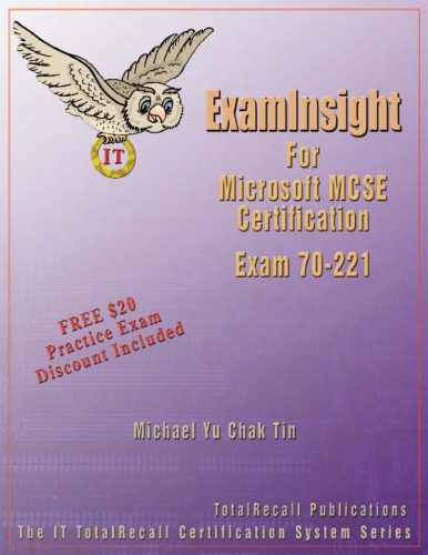خرید و دانلود نسخه کامل کتاب Examinsight for Designing a Microsoft Windows 2000 Network Infrastructure Examination 70-221_686cbb35e354d.jpeg خرید و دانلود نسخه کامل کتاب Examinsight for Designing a Microsoft Windows 2000 Network Infrastructure Examination 70-221