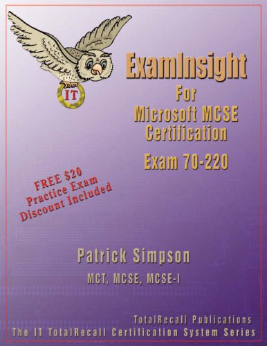خرید و دانلود نسخه کامل کتاب ExamInsight For MCP MCSE Certification: Security for a Microsoft Windows 2000 Network Exam 70-220_686d1a55b0880.jpeg خرید و دانلود نسخه کامل کتاب ExamInsight For MCP MCSE Certification: Security for a Microsoft Windows 2000 Network Exam 70-220