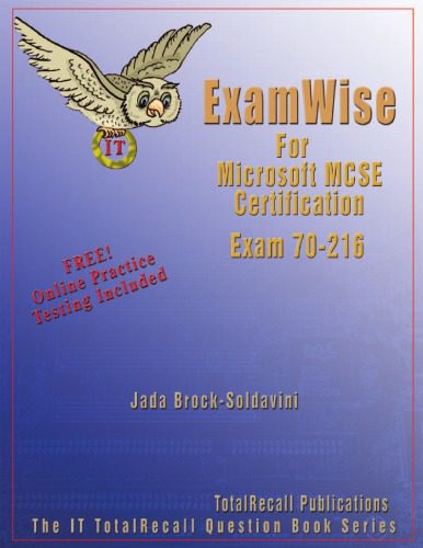خرید و دانلود نسخه کامل کتاب Examwise for Windows 2000 Network Infrastructure: Examination 70-216 Implementing and Administering a Microsoft Windows 2000 Network Infrastructure_686cbd01a0632.jpeg خرید و دانلود نسخه کامل کتاب Examwise for Windows 2000 Network Infrastructure: Examination 70-216 Implementing and Administering a Microsoft Windows 2000 Network Infrastructure