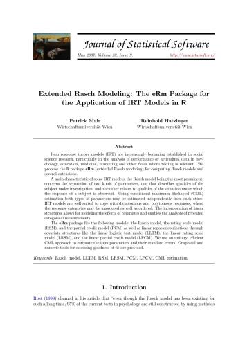 خرید و دانلود نسخه کامل کتاب Extended Rasch Modeling: The eRm Package for the Application of IRT Models in R + Code_687a2a26ddb59.jpeg خرید و دانلود نسخه کامل کتاب Extended Rasch Modeling: The eRm Package for the Application of IRT Models in R + Code