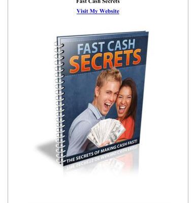 خرید و دانلود نسخه کامل کتاب Fast Cash Secrets