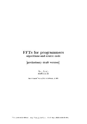 خرید و دانلود نسخه کامل کتاب FFTs for Programmers Algorithms and Source Code_68658b9ccc363.jpeg خرید و دانلود نسخه کامل کتاب FFTs for Programmers Algorithms and Source Code