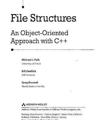 خرید و دانلود نسخه کامل کتاب File Structures: An Object-Oriented Approach with C++
