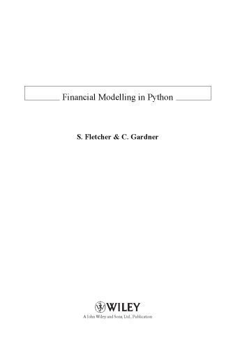 خرید و دانلود نسخه کامل کتاب Financial Modelling in Python