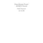 خرید و دانلود نسخه کامل کتاب Finite-Element Project ABAQUS Tutorial