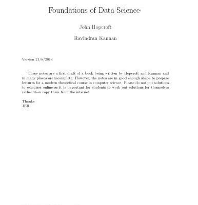 خرید و دانلود نسخه کامل کتاب Foundations of Data Science