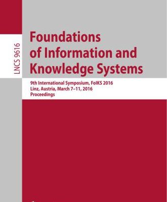 خرید و دانلود نسخه کامل کتاب Foundations of Information and Knowledge Systems