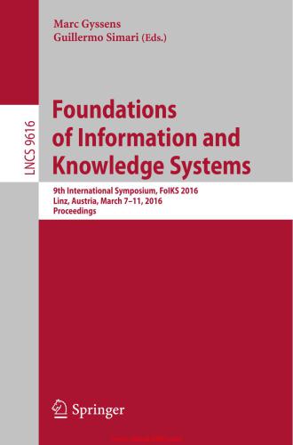 خرید و دانلود نسخه کامل کتاب Foundations of Information and Knowledge Systems_6865a12192772.jpeg خرید و دانلود نسخه کامل کتاب Foundations of Information and Knowledge Systems