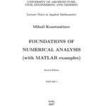 خرید و دانلود نسخه کامل کتاب Foundations of numerical analysis (with MatLab examples). Vol. 1