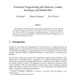 خرید و دانلود نسخه کامل کتاب Functional Programming with Bananas, Lenses, Envelopes and Barbed Wire