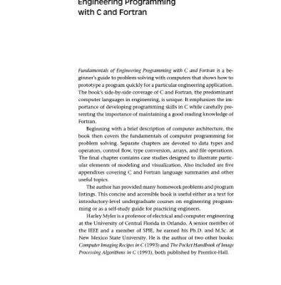 خرید و دانلود نسخه کامل کتاب Fundamentals of engineering programming with C and Fortran […] XD-US