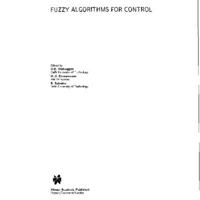 خرید و دانلود نسخه کامل کتاب Fuzzy Algorithms for Control