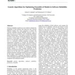 خرید و دانلود نسخه کامل کتاب Genetic Algorithms for Optimizing Ensemble of Models in Software Reliability Prediction