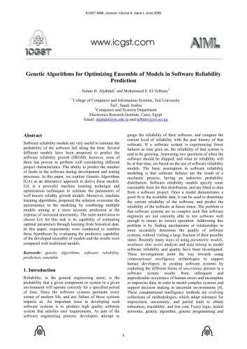 خرید و دانلود نسخه کامل کتاب Genetic Algorithms for Optimizing Ensemble of Models in Software Reliability Prediction_6868e4296cf7a.jpeg خرید و دانلود نسخه کامل کتاب Genetic Algorithms for Optimizing Ensemble of Models in Software Reliability Prediction