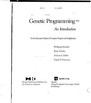 خرید و دانلود نسخه کامل کتاب Genetic Programming: An Introduction (The Morgan Kaufmann Series in Artificial Intelligence)