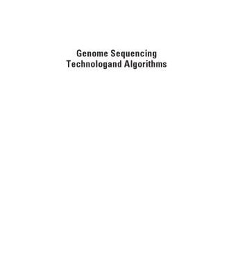 خرید و دانلود نسخه کامل کتاب Genome Sequencing Technology and Algorithms