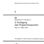 خرید و دانلود نسخه کامل کتاب GI Gesellschaft für Informatik e.V. 3. Fachtagung über Programmiersprachen Kiel, 5.–7. März 1974