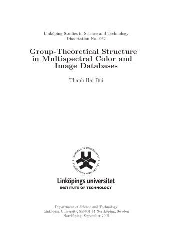 خرید و دانلود نسخه کامل کتاب Group-theoretical structure in multispectral color and image databases_686e7701313ee.jpeg خرید و دانلود نسخه کامل کتاب Group-theoretical structure in multispectral color and image databases