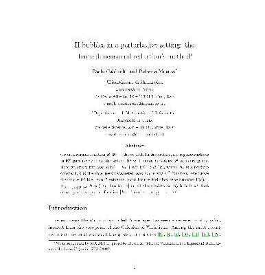 خرید و دانلود نسخه کامل کتاب H-bubbles in a perturbative setting the finite-dimensional reductions method