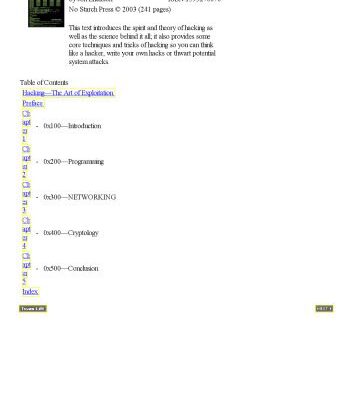 خرید و دانلود نسخه کامل کتاب Hacking: The Art of Exploitation