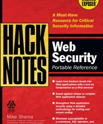 خرید و دانلود نسخه کامل کتاب Hacknotes web security portable reference