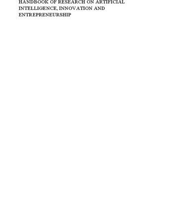 خرید و دانلود نسخه کامل کتاب Handbook of Research on Artificial Intelligence, Innovation and Entrepreneurship