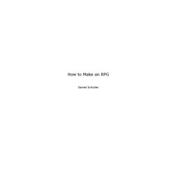 خرید و دانلود نسخه کامل کتاب How to Make an RPG