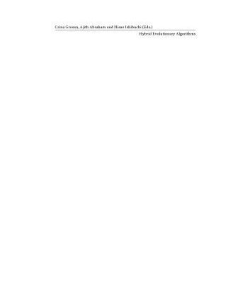 خرید و دانلود نسخه کامل کتاب Hybrid Evolutionary Algorithms
